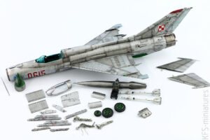 1/72 MiG-21PF - Budowa