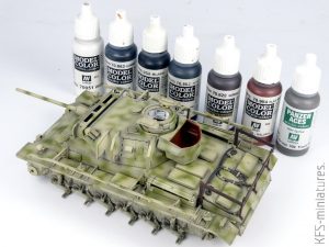 1/35 Pz.Kpfw.III Ausf.M mit schürzen – Takom/BLITZ – Budowa cz.2