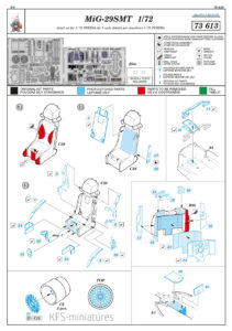 1/72 MiG-29SMT Zvezda - dodatki - Eduard