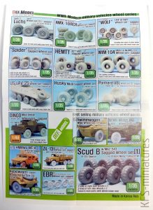 1/35 WW2 UK Commando/SAS Jeep Wheel set - DEF.Model