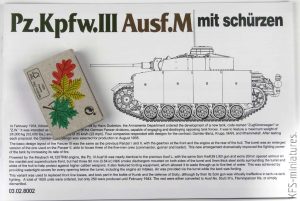 1/35 Pz.Kpfw.III Ausf.M mit schürzen - Takom/BLITZ