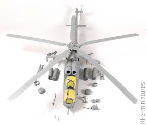 1/48 Mi-24V/VP – ZVEZDA  -  Budowa