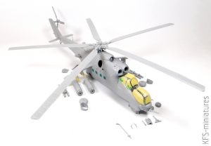 1/48 Mi-24V/VP – ZVEZDA  -  Budowa