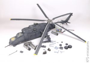 1/48 Mi-24V/VP – ZVEZDA  -  Budowa