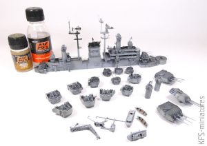 1/350 USS Salem CA-139 - Budowa cz. 2