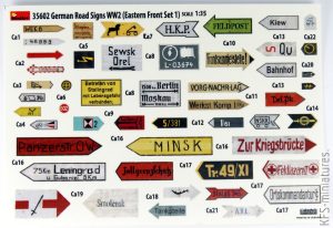 1/35 Allied/German Road Signs - MiniArt