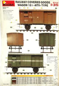 1/35 Railway Covered-Goods Wagon 18t ''NTV'' Type - MiniArt
