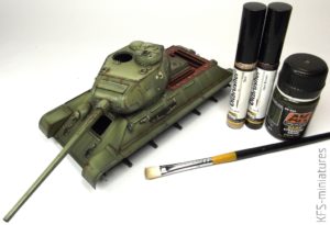 1/35 T-34-85 with Soviet Tank Riders - malowanie