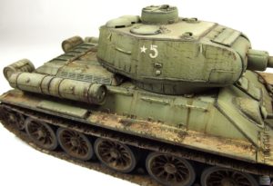 1/35 T-34-85 with Soviet Tank Riders - malowanie