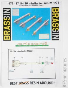 1/72 MiG-21MF - zestawy uzbrojenia - Eduard