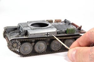 1/35 Pz.Kpfw.38(t) Ausf. E/F – Tamiya – budowa cz. 2