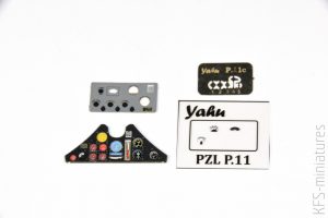 1/32 PZL P.11c Instrument panel - Yahu Models