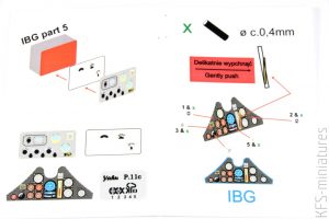 1/32 PZL P.11c Instrument panel - Yahu Models