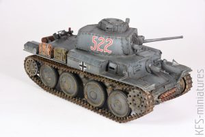 1/35 Pz.Kpfw.38(t) Ausf. E/F – Tamiya – budowa cz. 2