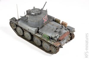 1/35 Pz.Kpfw.38(t) Ausf. E/F – Tamiya – budowa cz. 2