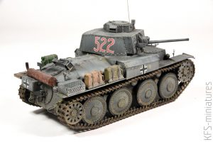 1/35 Pz.Kpfw.38(t) Ausf. E/F – Tamiya – budowa cz. 2