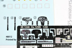 1/48 Hs 129B - Dodatki do modelu Hasegawa/Hobby2000 - Eduard