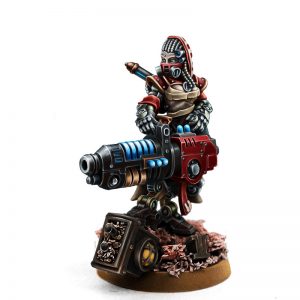 28mm Mechanic Adept Eradicator With Plasma Cannon - Grim Skull