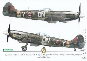 Sweet Fourteens - Spitfire FR Mk.XIVe - EXITO Decals