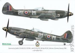 Sweet Fourteens - Spitfire FR Mk.XIVe - EXITO Decals