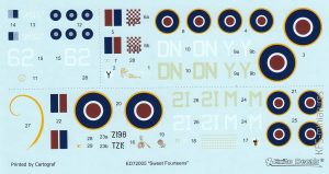 Sweet Fourteens - Spitfire FR Mk.XIVe - EXITO Decals