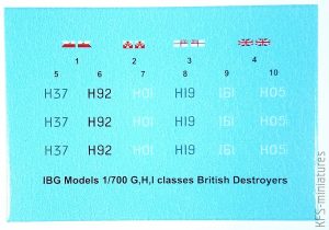 1/700 HMS Ithuriel 1942 I-class british destroyer - IBG Models