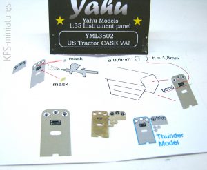 1/35 US Tractor instrumental panel - Yahu Models