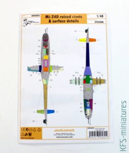 1/48 Mi-24D raised rivets & surface details - Eduard