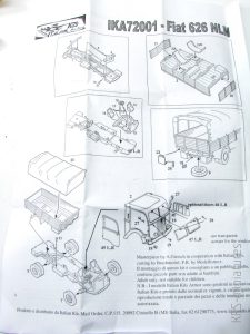 1/72 FIAT 626 NLM - Italian Kits