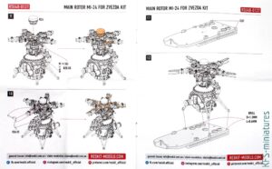 1/48 Mi-24V/VP - Zvezda  z dodatkami -  Budowa cz.1