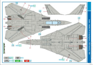 1/48 F-14A Tomcat – Kalkomanie