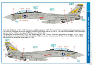 1/48 F-14A Tomcat – Kalkomanie