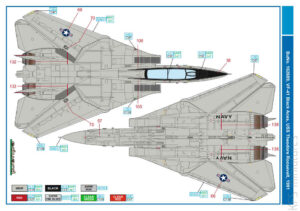 1/48 F-14A Tomcat – Kalkomanie