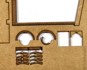 1/100 Budynek fabryczny "T" - Lasercut Buildings