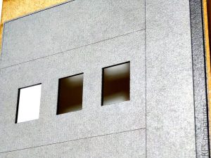 1/100 Blok z balkonami - Lasercut Buildings