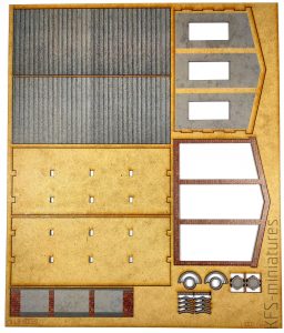 1/100 Budynek fabryczny "T" - Lasercut Buildings