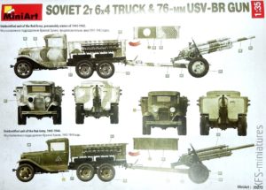 1/35 Soviet 2t 6x4 Truck &amp; 76-mm USV-BR Gun - MiniArt