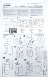 1/35 Oil & Petrol Cans 1930-40's - MiniArt
