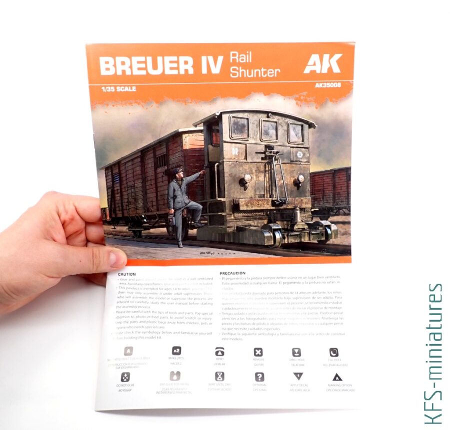 Kit Modèle Réduit Locomotive Shunter Breuer IV à L'échelle 1/35 Avec Voie Et Figurine - AK INTERACTIVE 35008