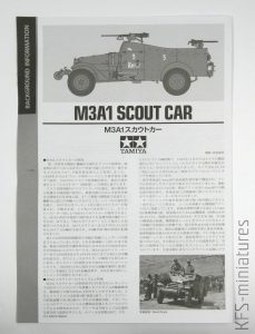 1/35 M3A1 Scout Car - Tamiya