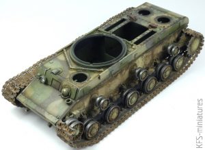 1/35 KV-1 Model 1941 Early - Tamiya - budowa cz.2