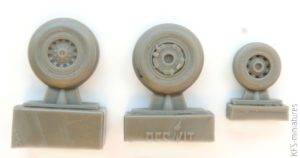 1/72 DeHavilland Sea Vixen wheels set - Reskit/Aires