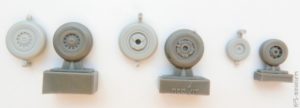 1/72 DeHavilland Sea Vixen wheels set - Reskit/Aires