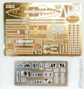1/72 Buccaneer S.2C - Blachy do modelu AIRFIX - Eduard