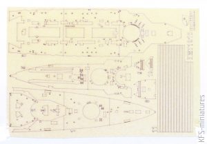 1/700 IJN Battlecruiser Hiei 1915 Paintingmask - Kajika