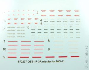 1/72 R-3R missiles w/pylons for MiG-21 - Eduard