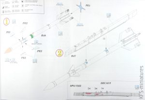 1/72 R-3R missiles w/pylons for MiG-21 - Eduard