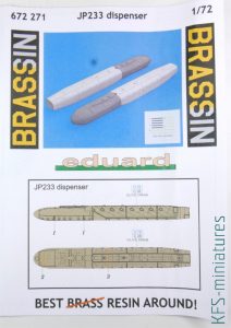 1/72 JP233 dispenser - Eduard