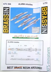 1/72 ALARM missiles - Eduard