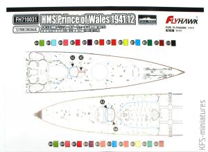 1/700 HMS Prince of Wales 1941 (Limited Edition) - FlyHawk Model